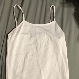 Mmmmmm white spaghetti strap top